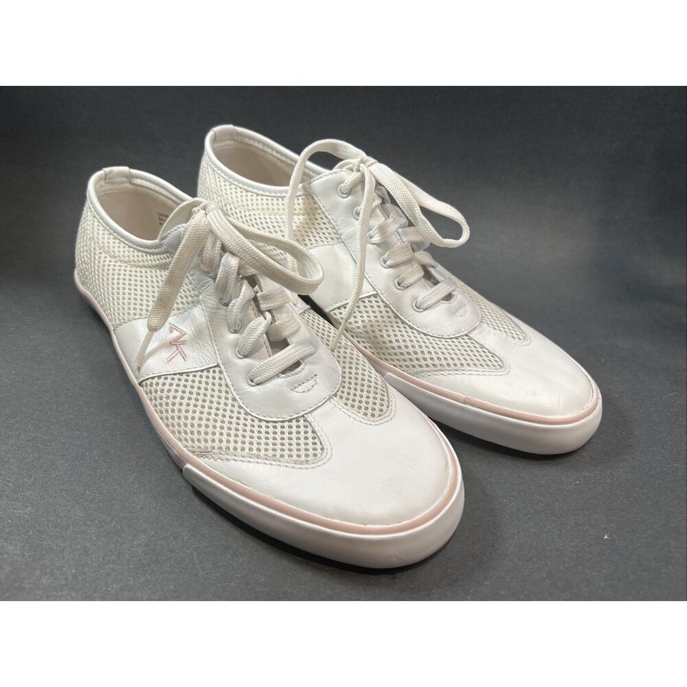 Anne Klein AK Sport Sneakers Women’s Sz 9 Mesh Athletic Comfort Shoes White